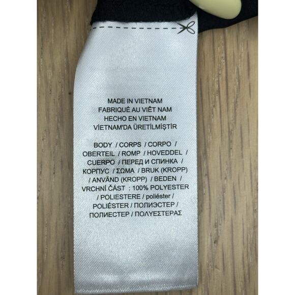 Ralph Lauren Dress Womens Sz 12 Black Floral Crepe Ruffles Tie Neck 2008 - Picture 7 of 10